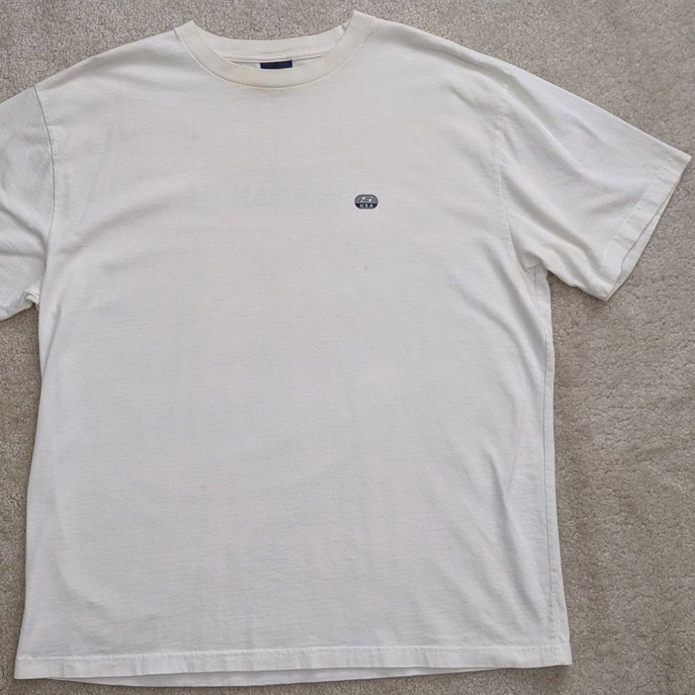 Men's Structure white t-shirt vintage 90s - Picture 3 of 6